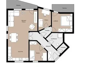 Pronájem bytu 4+kk, Sulice, Slunečná, 88 m2