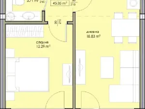Prodej bytu 2+kk, Nesebar, Bulharsko, 45 m2