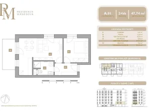 Prodej bytu 2+kk, Lipník nad Bečvou, Mánesova, 47 m2