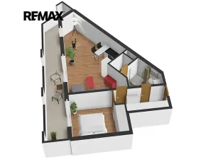 Pronájem bytu 2+kk, Praha - Zličín, Sazovická, 48 m2