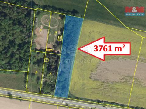 Prodej zemědělské půdy, Sezemice - Kladina, 3761 m2