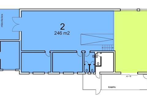 Pronájem skladu, Praha - Horní Počernice, Ve žlíbku, 246 m2