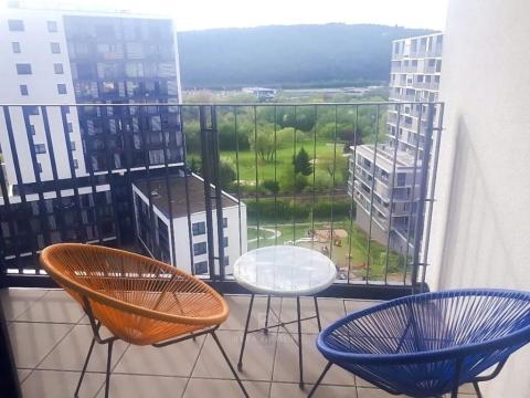 Pronájem bytu 1+kk, Praha - Modřany, Mezi vodami, 39 m2