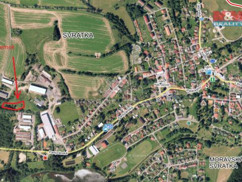 Prodej komerčního pozemku, Svratka, Partyzánská, 4523 m2