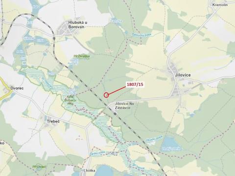 Dražba pozemku, Jílovice, 409 m2
