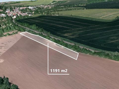 Prodej pole, Zborovice, 1191 m2