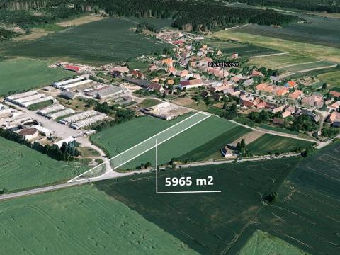 Prodej podílu pole, Martínkov, 745 m2