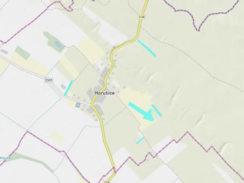 Prodej louky, Horušice, 37549 m2