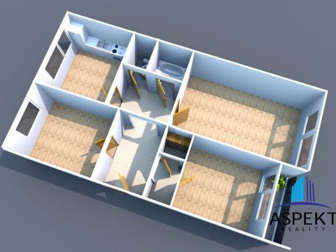 Prodej bytu 3+1, Praha - Modřany, Levského, 73 m2