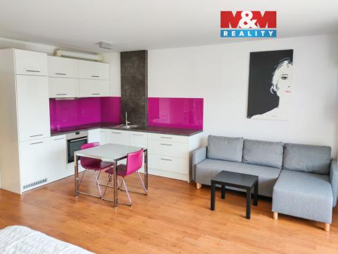 Pronájem bytu 1+kk, Praha - Modřany, Vorařská, 46 m2