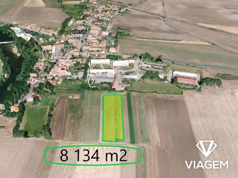 Prodej podílu pole, Křesín, 1016 m2