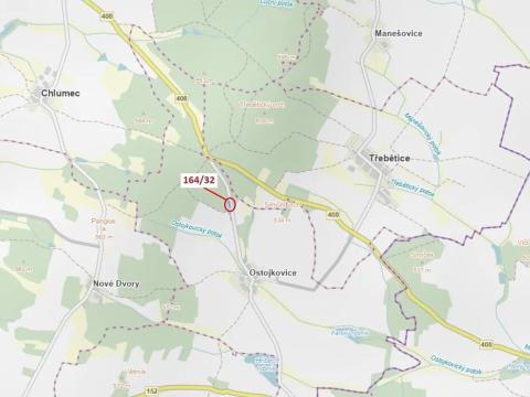 Dražba lesa, Budíškovice, 1817 m2