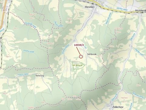 Dražba lesa, Hovězí, 605 m2