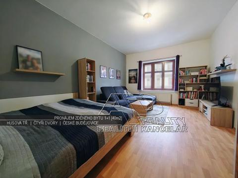 Pronájem bytu 1+1, České Budějovice, Husova tř., 40 m2