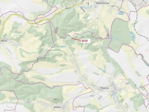 Dražba lesa, Písečná, 548 m2