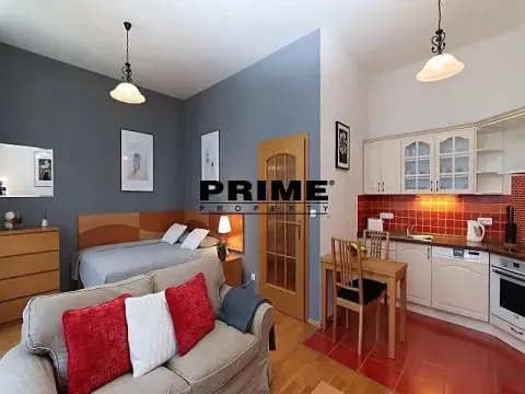 Pronájem bytu 1+kk, Praha - Vinohrady, Sázavská, 35 m2
