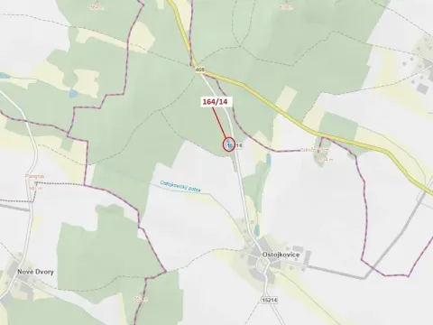 Dražba lesa, Budíškovice, 1580 m2