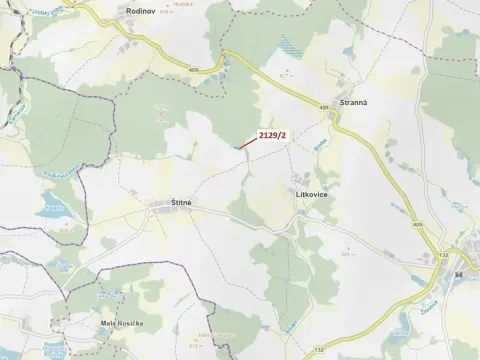 Dražba lesa, Žirovnice, 3636 m2