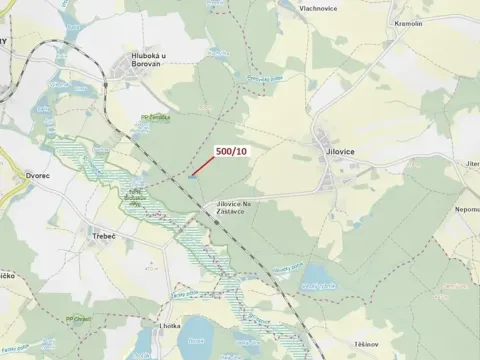 Dražba lesa, Jílovice, 5755 m2