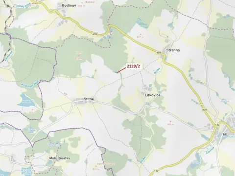 Dražba lesa, Žirovnice, 3636 m2