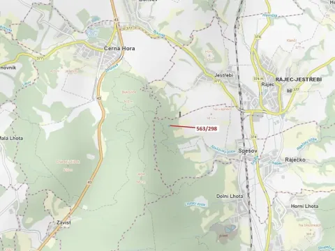 Dražba lesa, Spešov, 1372 m2