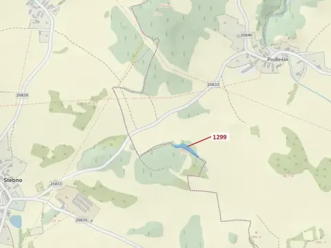 Dražba lesa, Stebno, 2275 m2