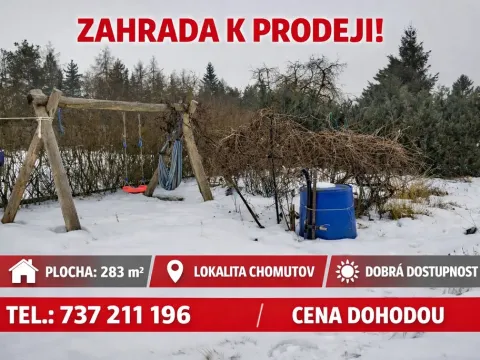 Prodej zahrady, Chomutov, 283 m2