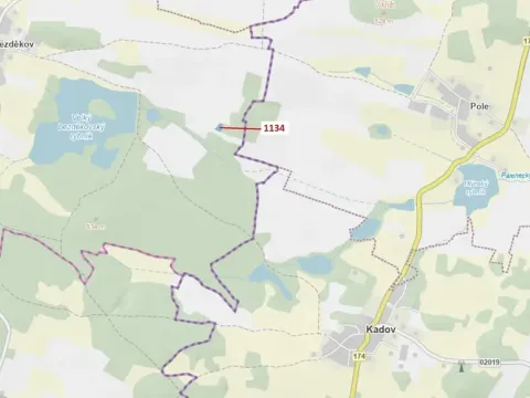 Dražba lesa, Hradiště, 1083 m2