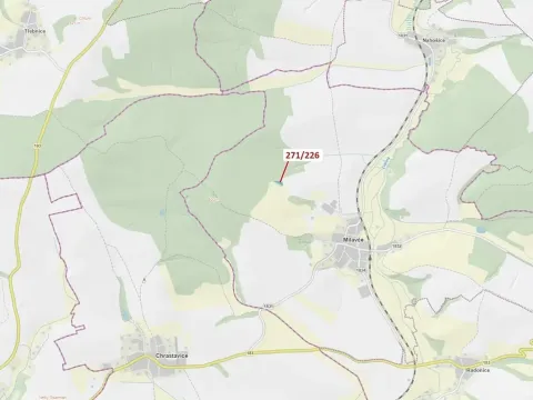 Dražba lesa, Milavče, 1643 m2