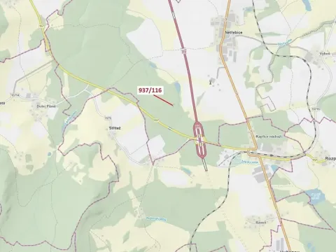 Dražba lesa, Netřebice, 295 m2