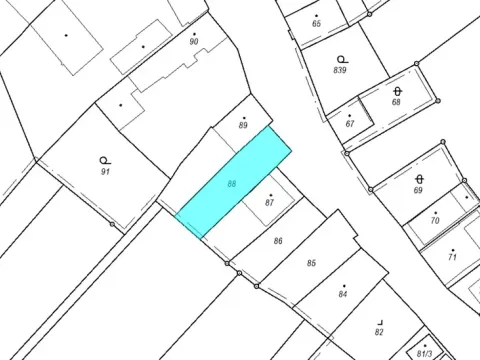 Dražba pozemku, Havraníky, 258 m2