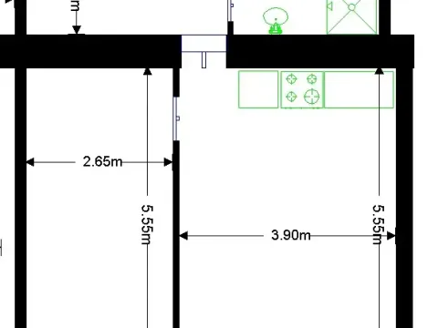Pronájem bytu 2+kk, Praha - Holešovice, Dělnická, 48 m2