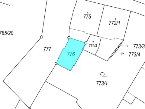 Dražba pozemku, Praha, 82 m2