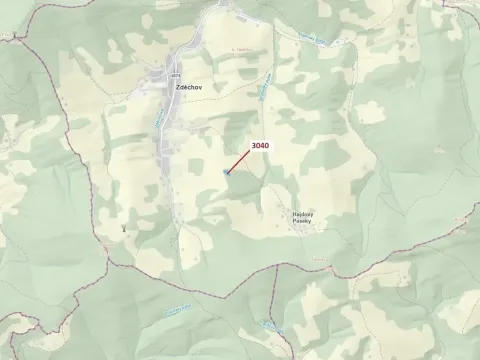 Dražba lesa, Zděchov, 2428 m2