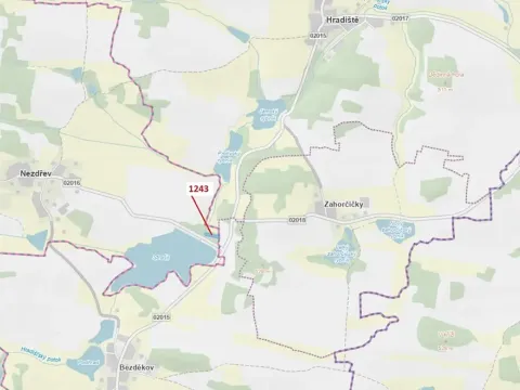 Dražba lesa, Nezdřev, 2662 m2