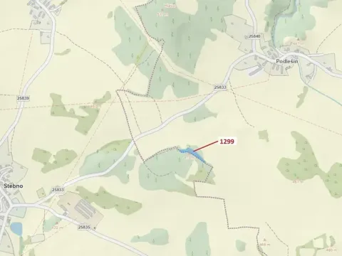 Dražba lesa, Stebno, 2275 m2