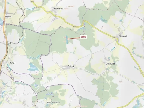 Dražba lesa, Žirovnice, 19314 m2