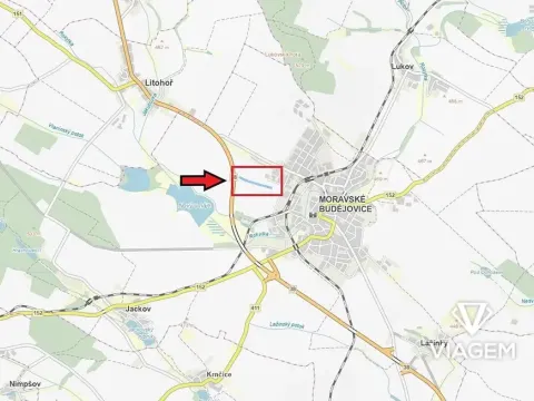 Prodej podílu komerčního pozemku, Moravské Budějovice, 3586 m2