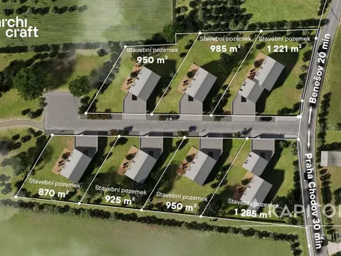 Prodej pozemku pro bydlení, Krhanice, 870 m2