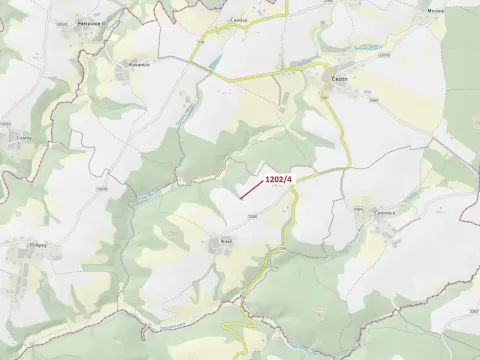 Dražba lesa, Čestín, 356 m2