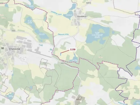 Dražba lesa, Hradiště, 1323 m2