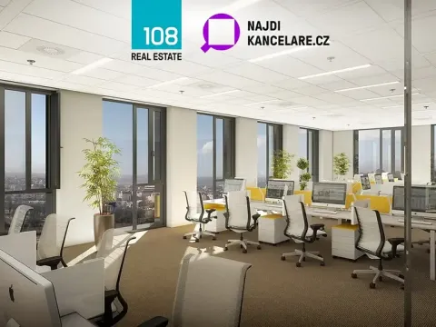 Pronájem kanceláře, Praha - Karlín, Sokolovská, 565 m2