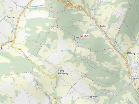 Dražba lesa, Horní Studénky, 10403 m2