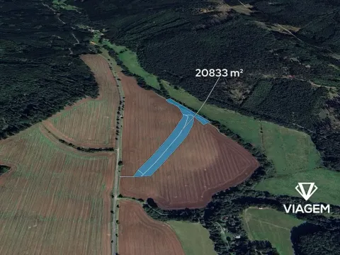 Prodej pole, Vlkančice, 20833 m2
