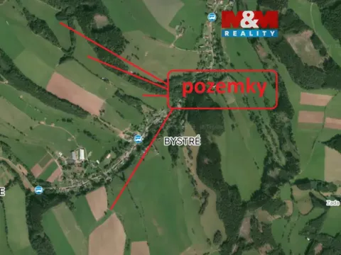 Prodej louky, Stárkov - Bystré, 121606 m2