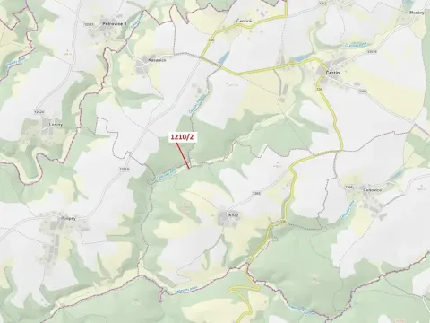 Dražba lesa, Čestín, 633 m2