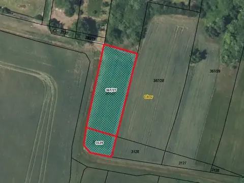 Prodej zahrady, Cítov, 958 m2