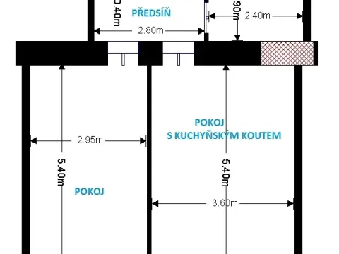 Pronájem bytu 2+kk, Praha - Holešovice, Dělnická, 45 m2