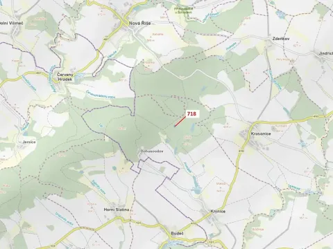 Dražba lesa, Knínice, 2059 m2