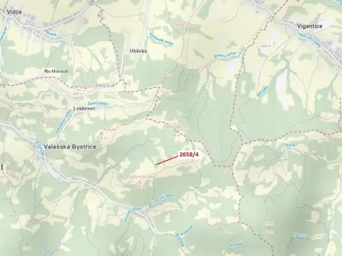 Dražba pozemku, Valašská Bystřice, 370 m2